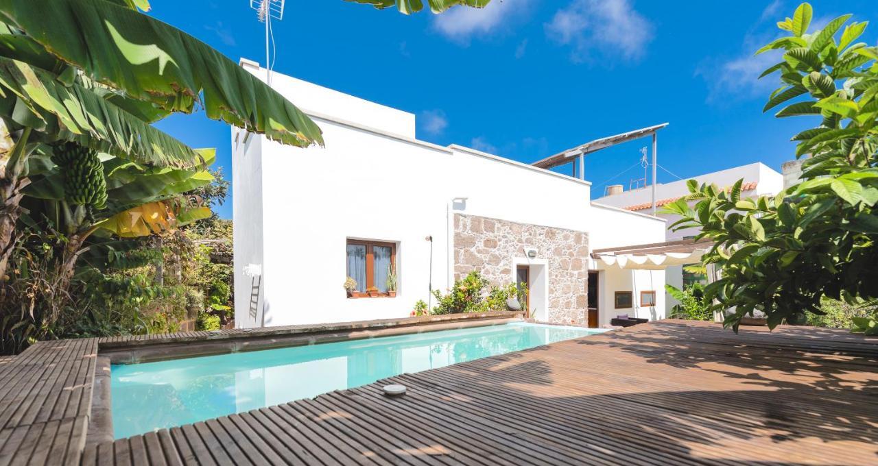 Villa Canaria Piscina Jacuzzi Jardin Santa Maria de Guia de Gran Canaria Exterior photo